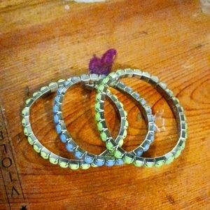 Diamond metal bracelet